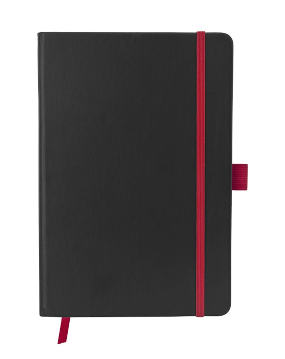 Блокнот А5 «Color Edge», черный/красный
