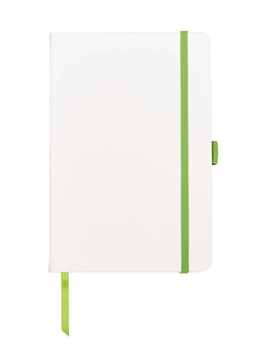 Блокнот A5 «ColorNote White», белый/зеленое яблоко