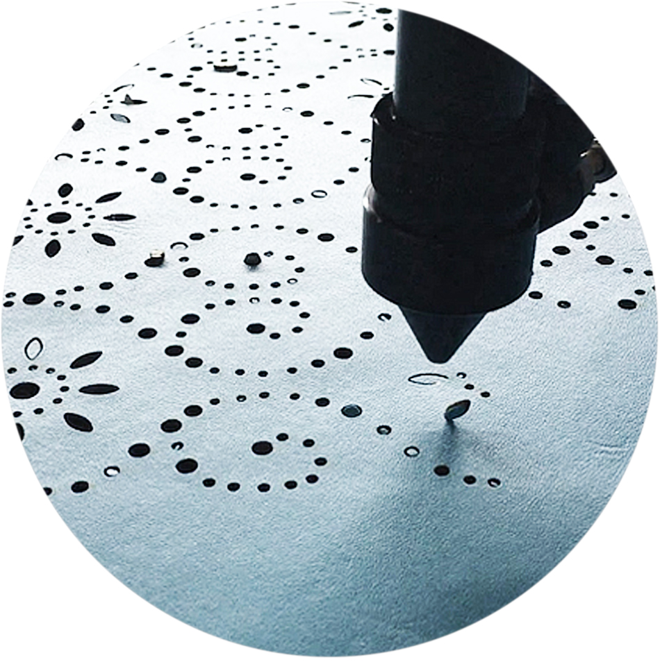 Лазерная фигурная резка ткани